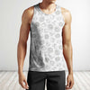 3D All Over Printing White Mushroom Shirt