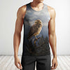 3D All Over Print Owl Drinking Coffee Shirts