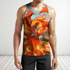 3D All Over Printing Fire Phoenix hoodie