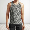 All Over Printing Black Sunflower Daisy Shirt
