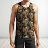 3D All Over Print Skull Orange Flower Shirts
