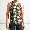 3D All Over Print Black Roses And Skulls Shirts
