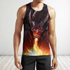 3D All Over Print Dragon With Fire Shirts