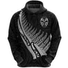 Awesome Hoodie Tiki Silver Fern Tatoo for Men and Women HBC295
