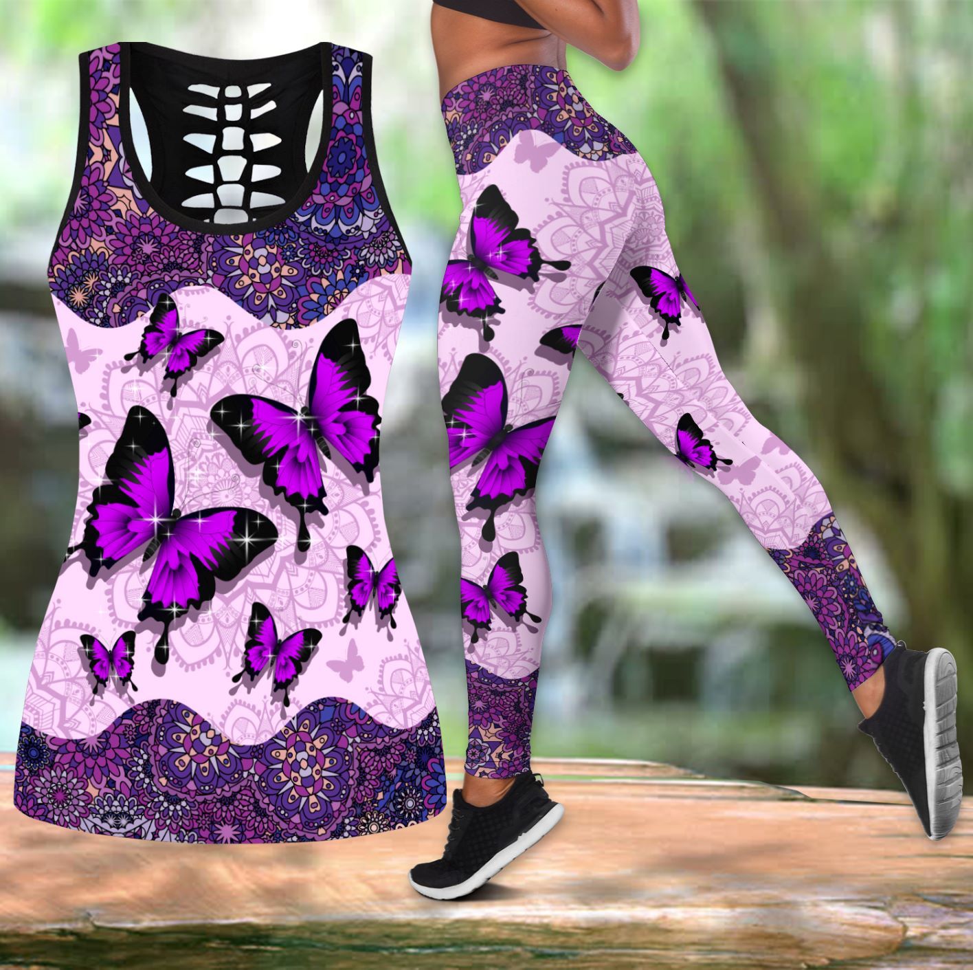 Awesome Hoodied 3D All Over Printer Legging  BUTTERFLY VNLG0003