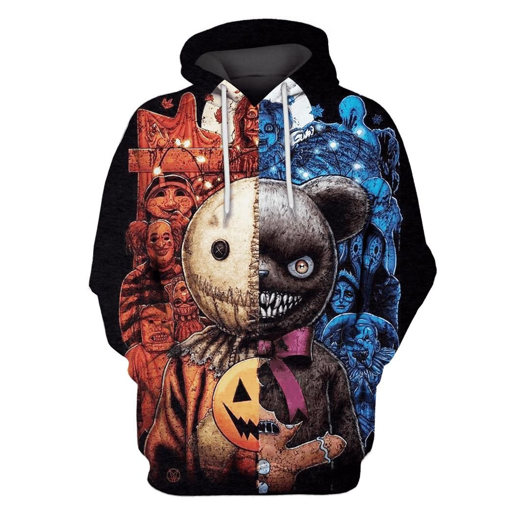 Awesome hoodie 3d all print Trick Or Treat Hoodie, T-Shirt NQ0092