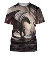 All Over Print Dragon Hoodie