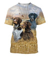 All Over Printed Great Hunting Dog Shirts