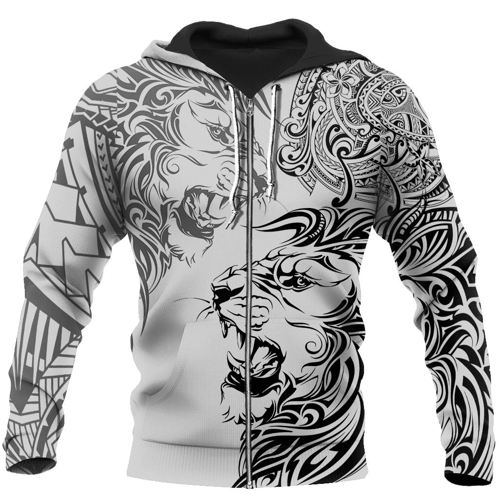 Awesome hoodie 3d all print Tattoo Lion for Men and Women, T-Shirt, Zip Hoodies, Sweatshirt NQ421
