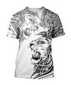 Awesome hoodie 3d all print Tattoo Lion for Men and Women, T-Shirt, Zip Hoodies, Sweatshirt NQ421