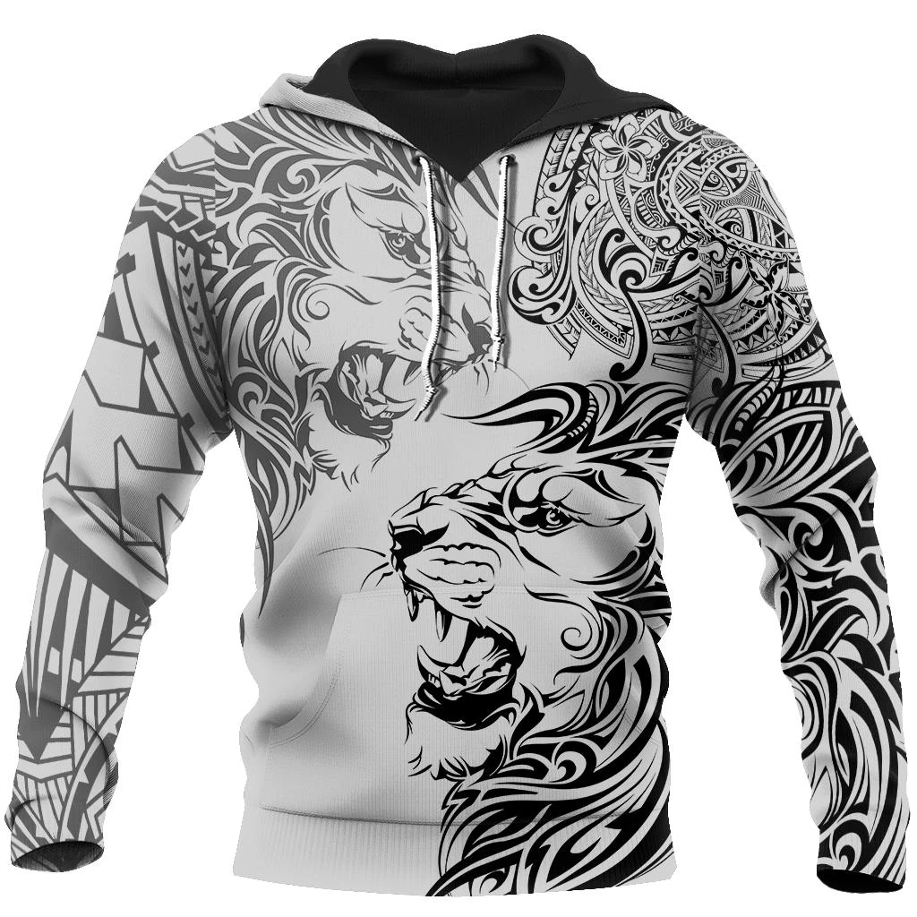 Awesome hoodie 3d all print Tattoo Lion for Men and Women, T-Shirt, Zip Hoodies, Sweatshirt NQ421