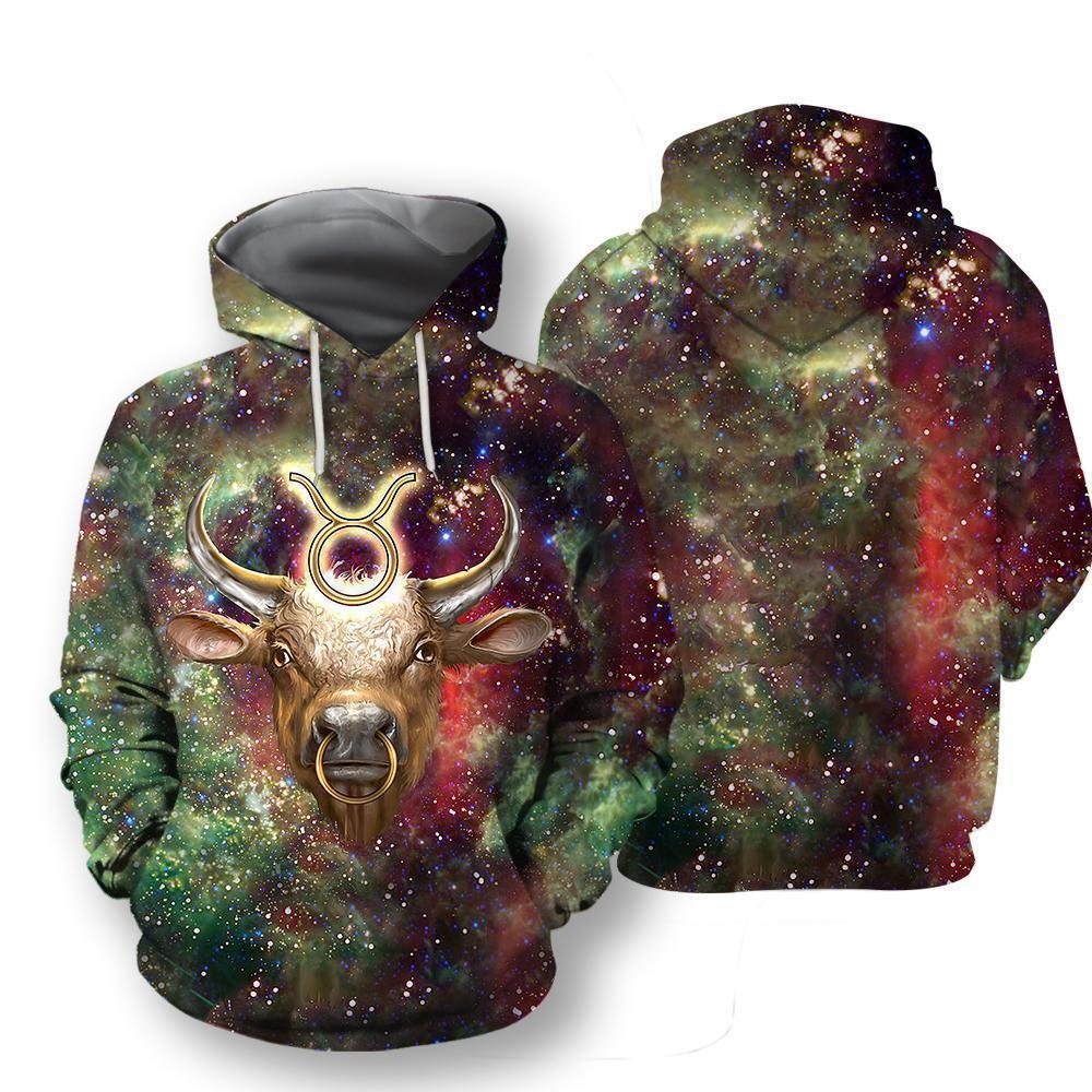 All Over Printed Taurus Hoodie