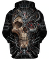 Awesome hoodie 3d all print Terminator Skull for Men and Women, T-Shirt, Zip Hoodies, Sweatshirt NQ298