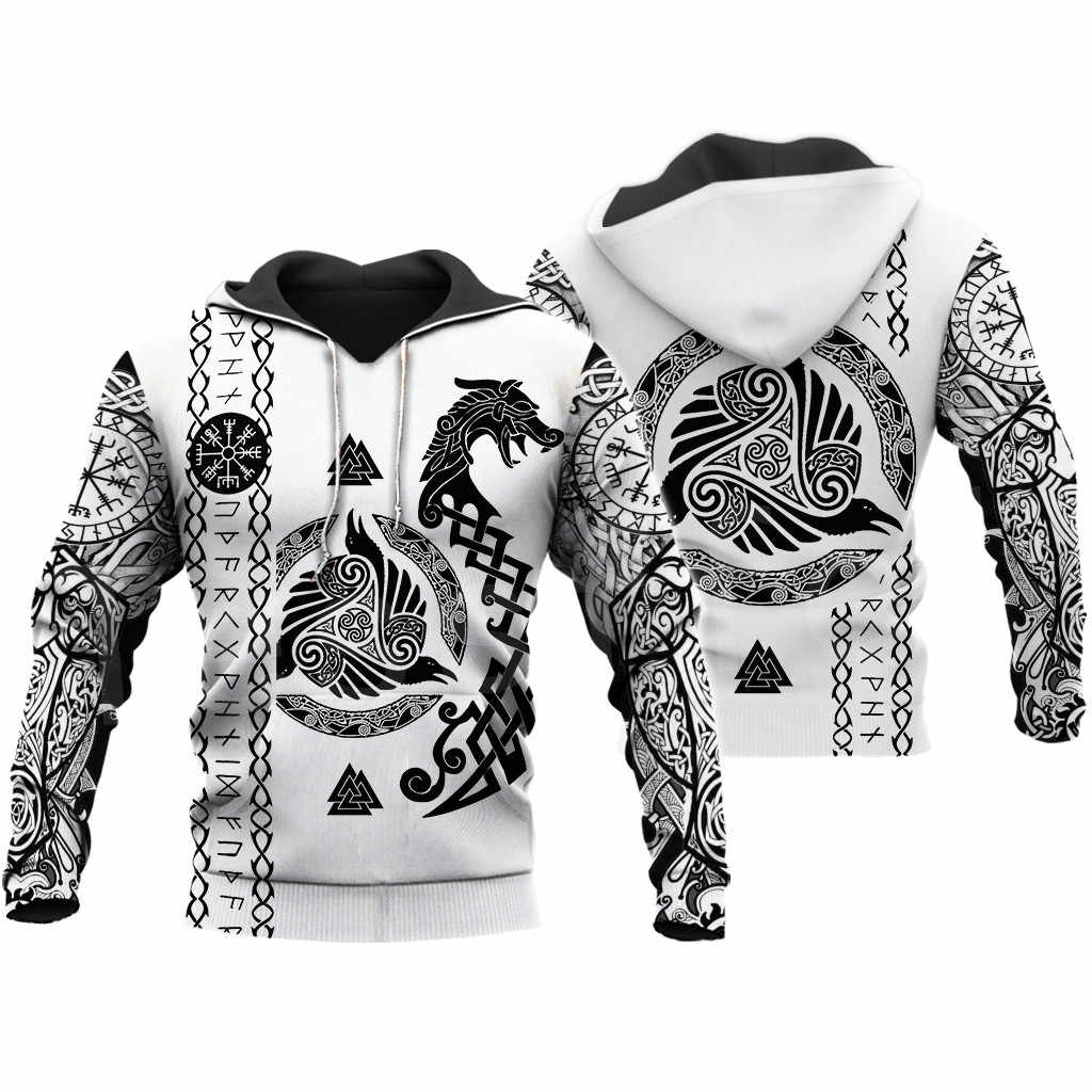 Awesome hoodie 3d all print Viking Hoodie for Men and Women NQ0055