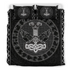 Awesome Hoodied 3D all over print Viking Bedding Set, Thor&#39;S Hammer With Wolf Bedding Sets NQBS0031