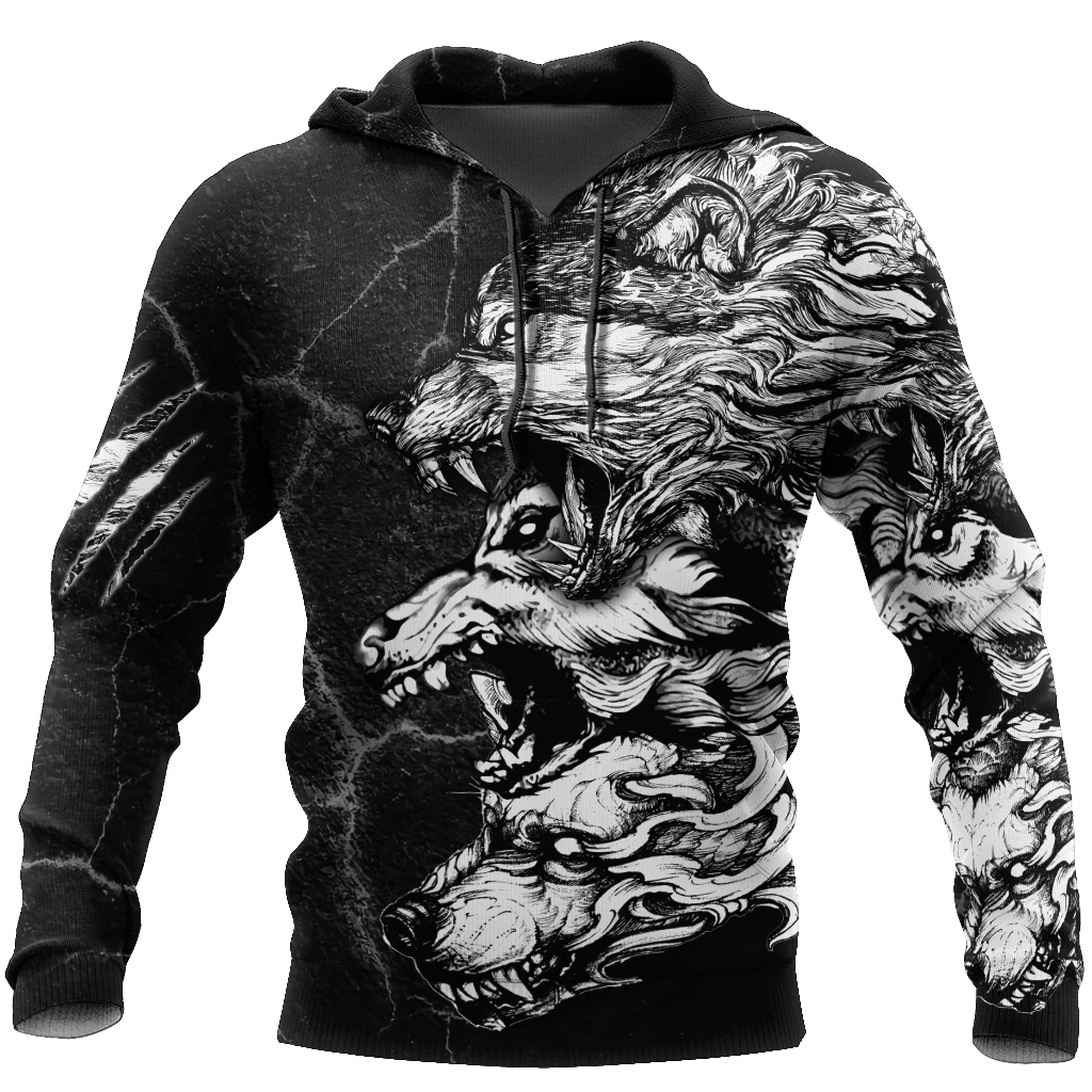 Awesome hoodie 3d all print Three Gray Wolfs for Men and Women, T-Shirt, Zip Hoodies, Sweatshirt NQ422