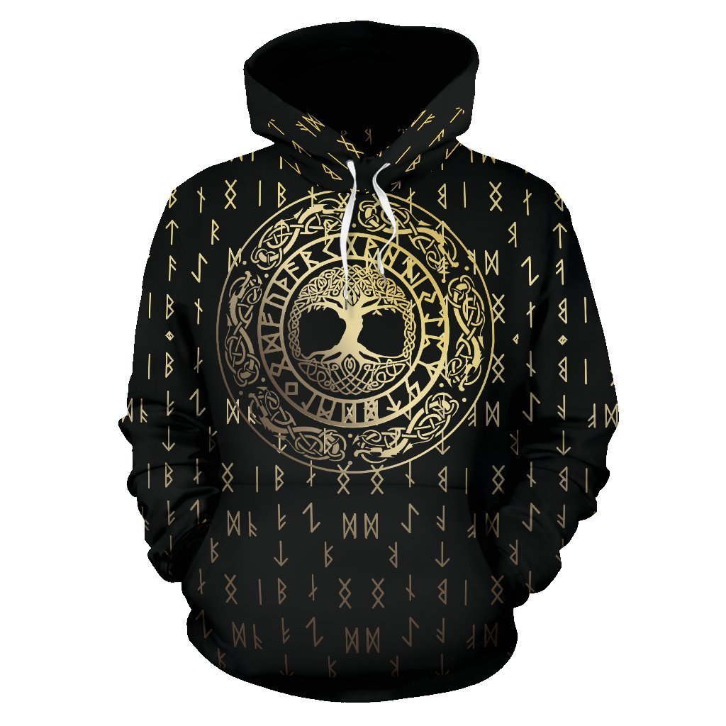 Awesome hoodied 3D ALL Print Tree Golden-Men and Women Hoodie - HBC0003