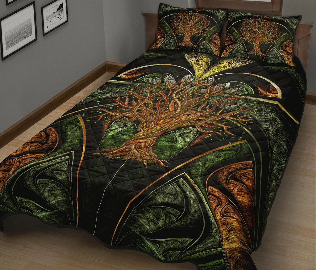 Awesome Hoodied 3D all over print Viking Bedding Set, Tree Of Life Bedding Sets NQBS0023