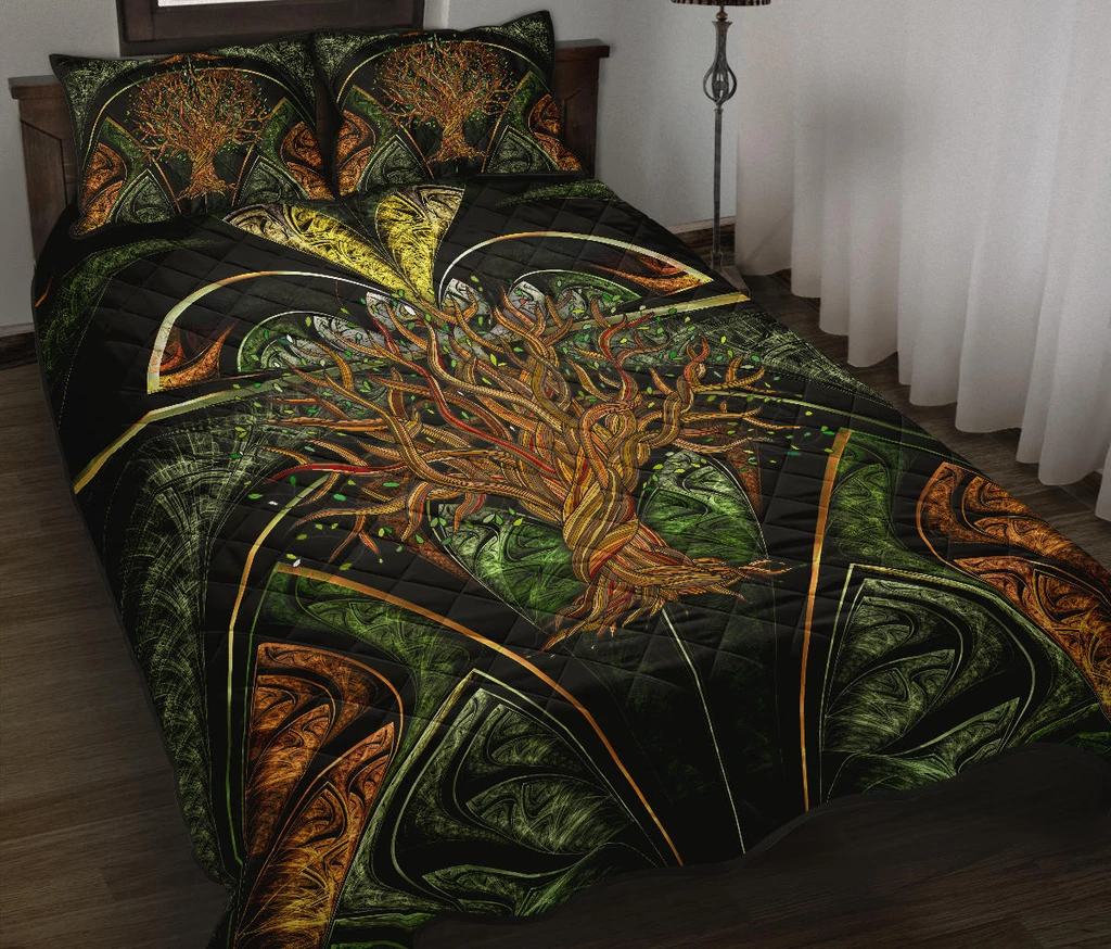 Awesome Hoodied 3D all over print Viking Bedding Set, Tree Of Life Bedding Sets NQBS0023