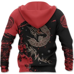 Awesome hoodie 3d all print Triskele Tyr's Fenrir, Red Hoodie for Men and Women, T-shirt, Zip Hoodies, Sweatshirt NQ252