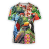 All Over Printed Parrots Shirts H207B