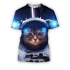 3D all over print space cat