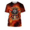 3D all over print firefighter hoodie