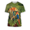 All Over Printed Parrots Shirts H252B