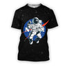 3D all over print nasa astronaut in the space