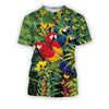 All Over Printed Parrots Shirts H242B