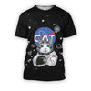 3D all over print cat astronaut