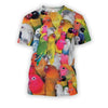 All Over Printed Parrots Shirts H153B