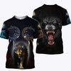 3D All Over Print Love Wolf for Men and Women, T-Shirt, Zip Hoodies, Sweatshirt HBC0068