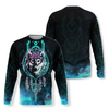 Awesome hoodie 3d all print Turquoise Wolf Dreamcatcher for Men and Women, T-Shirt, Zip Hoodies, Sweatshirt NQ416