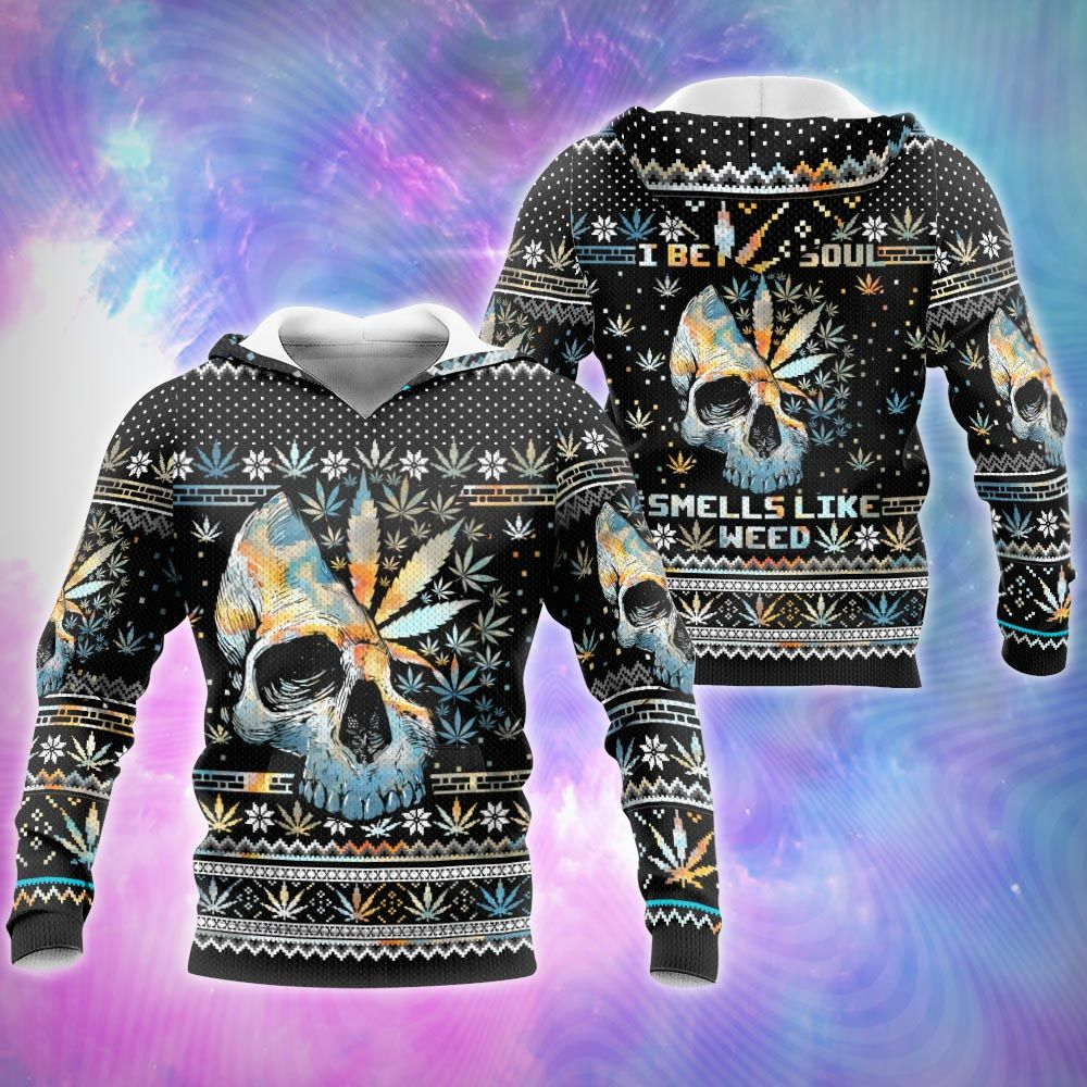 Awesome hoodie 3d all print UGLY SWEATER SKULL WEED for Men and Women, T-Shirt, Zip Hoodies, Sweatshirt NQ274