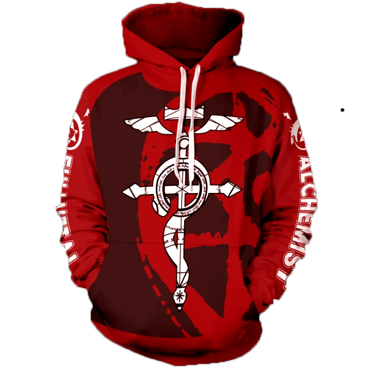Awesome hoodie 3D All Over Print Alchemy Snake Unisex Pullover Hoodie for Men and Women TH032