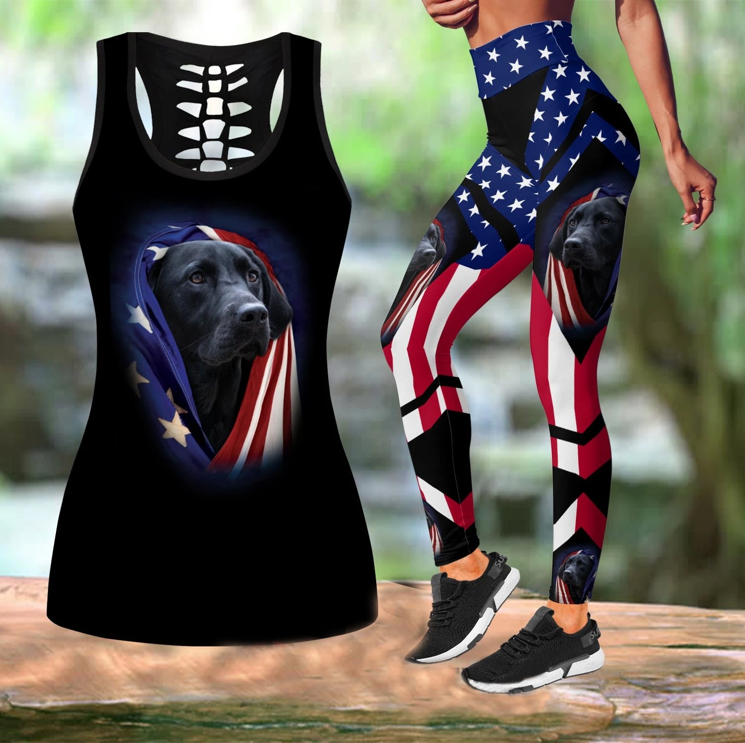 Awesome Hoodie Labrador Retriever Combo Tank + Legging 3D All Over Printer THL003