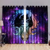 Awesome hoodie - Wolf from the moon blackout thermal 3D Grommet Window Curtains THC025