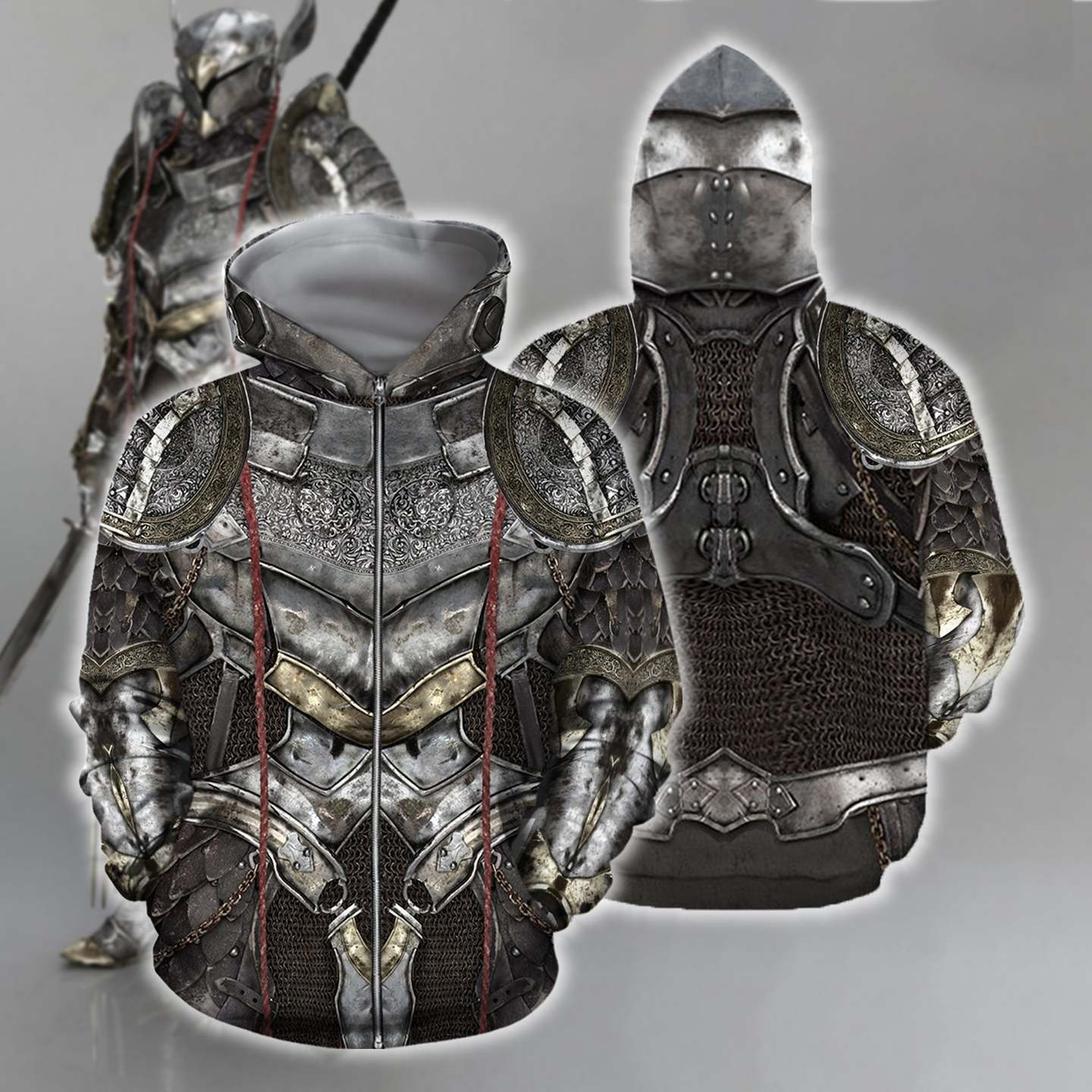 3D All Over Print Horus Armor Hoodie