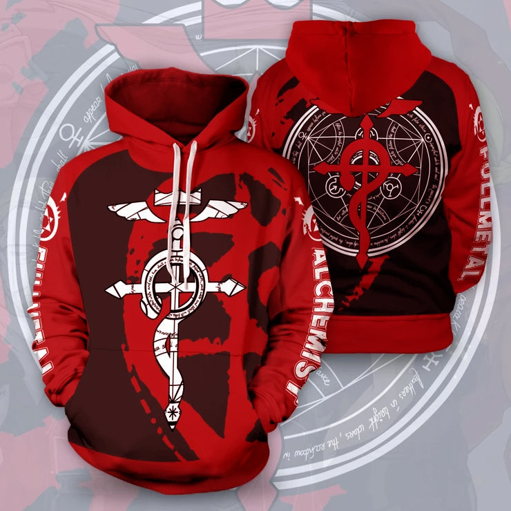Awesome hoodie 3D All Over Print Alchemy Snake Unisex Pullover Hoodie for Men and Women TH032