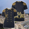 3D All Over Print Black Royal Hoodie