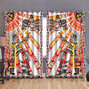 Awesome hoodie - Native Haida Culture Human and Sun Printed 3D Grommet Window Curtains THC021