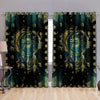 Awesome hoodie - Sun and Moon Printed 3D Grommet Window Curtains THC023