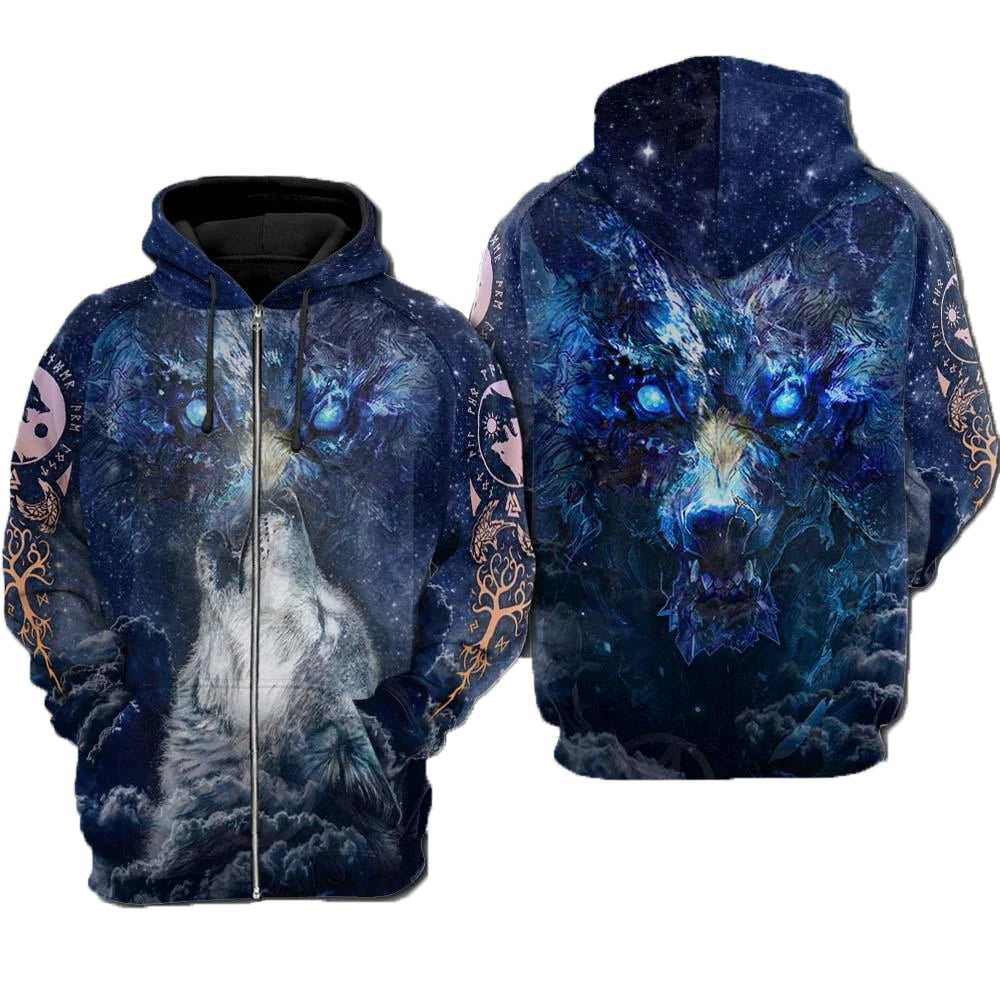 Awesome hoodie 3d all print VIKING LION Hoodie for Men and Women, Zip Hoodies, Sweatshirt NQ238