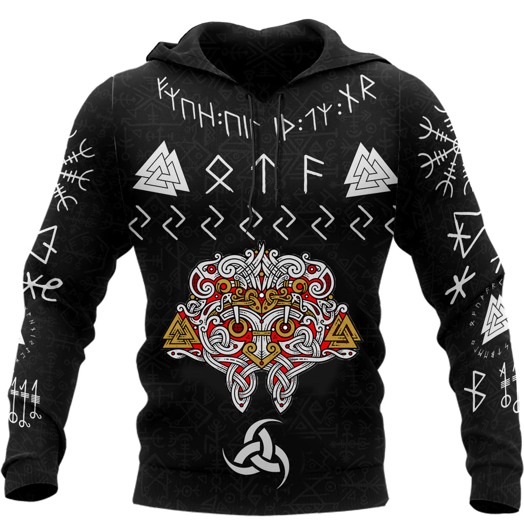 Awesome hoodie 3d all print Vegvisir Horn Of Odin Valknut Hoodie for Men and Women, Zip Hoodies NQ0080
