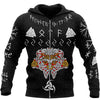 Awesome hoodie 3d all print Vegvisir Horn Of Odin Valknut Hoodie for Men and Women, Zip Hoodies NQ0080