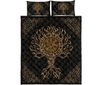 Awesome Hoodied 3D all over print Viking Bedding Set, Vegvisir Tree Of Life Bedding Sets NQBS0034
