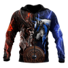 Awesome hoodie 3d all print Viking - Odin and Wolf for Men and Women, T-Shirt, Zip Hoodies, Sweatshirt NQ185