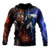 Awesome hoodie 3d all print Viking - Ragnar and Wolf for Men and Women, T-Shirt, Zip Hoodies, Sweatshirt NQ186