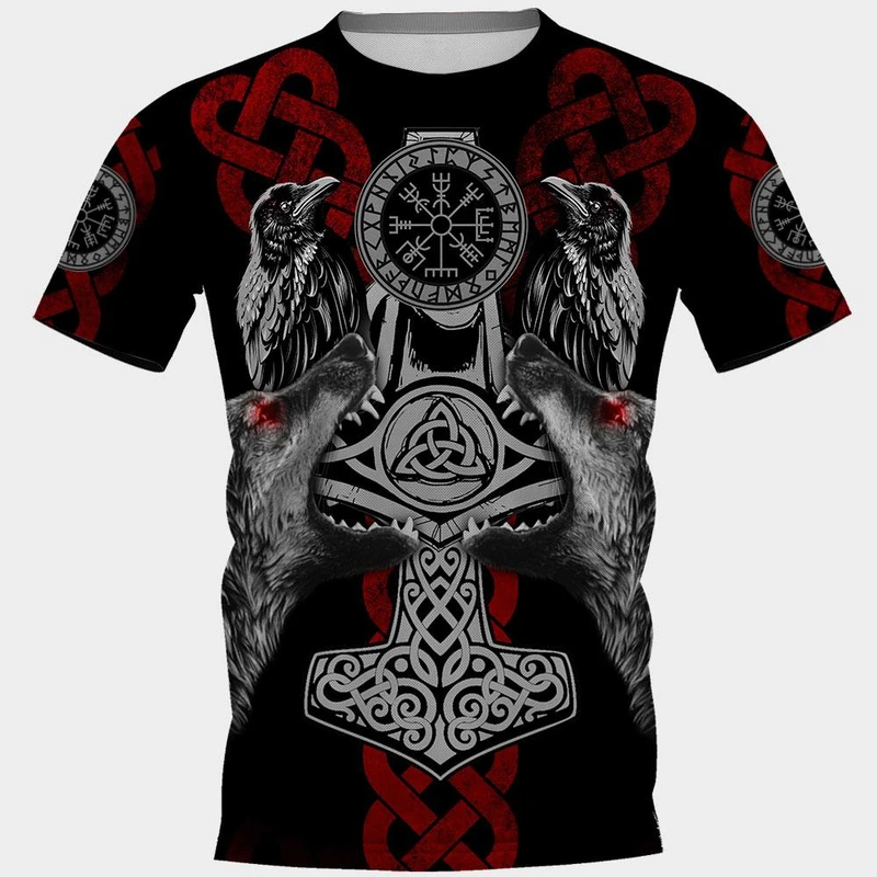 Awesome hoodie 3d all print Raven And Skoll Hati Viking for Men and Women, T-Shirt, Zip Hoodies NQ201